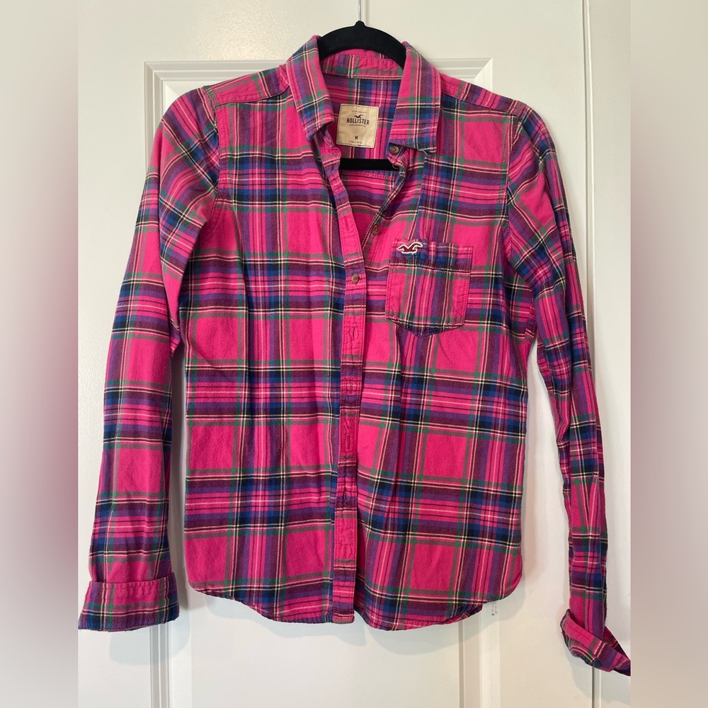 Hollister Pink Women’s Flannel